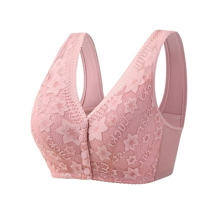 

Stamzod Front Closure Brassiere Floral Printed Bra Clearance Woman S Printing Gathered Together Daily Bra Underwear No Rims Valentines Day Gifts