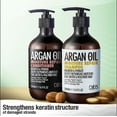 thumbnail image 4 of Cab's Moroccan Argan Oil Shampoo and Conditioner Set - Repair and Thickening Hair Treatment for Women and Men, Best Gift for Damaged, Frizzy, Thinning or Color Treated Hair, Paraben Free - 2* 16.9 oz, 4 of 15
