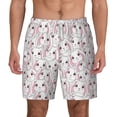 thumbnail image 2 of Goofa Cute Rabbit Printed Men's Swim Trunks Board Shorts Quick Dry Mens Swimming Trunks with Compression Liner,Breathable Fit Hawaii Beach Shorts-3X-Large, 2 of 9
