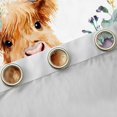 thumbnail image 4 of Homewish Kawaii Brown Cow Blackout Curtains Set of 2 (52x84 Each) for Kid, Farmhouse Animal Window Curtains, Watercolor Rustic Flower Curtains and Drapes, Window Curtains Bedroom Decor, 4 of 6