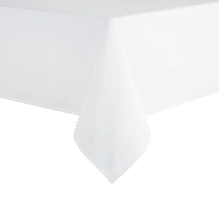 Mainstays Yale White Rectangular Tablecloth, 60x102 In photo 2