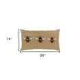 thumbnail image 4 of Tan Honeybees Trio Deocrative Lumbar Pillow, 4 of 8