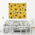 thumbnail image 5 of FREEAMG Sunflowers Background Tapestry Aesthetic Tapestry Wall Hanging for Home Decor 80" x 60" Inches, 5 of 6