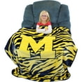thumbnail image 2 of College Covers Everything Comfy Michigan Wolverines Soft Raschel Throw Blanket, 60" x 50", 2 of 6