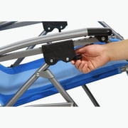 Kamp-Rite Outdoor Folding Zero Gravity Camping Beach Lawn Chair, Blue