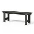 thumbnail image 4 of WestinTrends Ashore Outdoor HDPE 48" Modern Backless Patio Bench, Gray, 4 of 16
