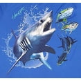 thumbnail image 3 of Bimini Bay Outfitters Men's Hook'M Graphic Long Sleeve Shirt, Electric Blue - Mako 2, 3X-Large, 3 of 4