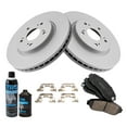 thumbnail image 2 of TRQ Front Ceramic Brake Pad & Coated Rotor Kit w/Fluids for Honda CR-V RDX BKA24082, 2 of 6