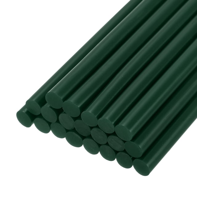 20 piezas de barras de pegamento caliente, 100mm x 7mm para la mayoría de las pistolas de pegamento, Verde Oscuro