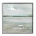 thumbnail image 4 of Stupell Industries Foggy Abstract Beach Landscape Distant Mountains Clouds Painting Gray Framed Art Print Wall Art, Design by Nan, 4 of 5