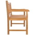 thumbnail image 3 of Teak Wood Elzas Triple Outdoor Patio & Garden Bench, 3 of 5