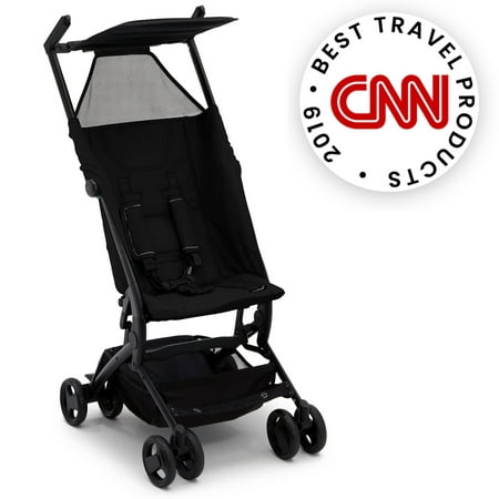 Delta Children Fold N Go Travel Stroller, Black (Best Pram For Airplane Travel)
