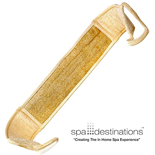 Natural Loofah Loofa Lufa Back Strap Terry Cloth Back Spa Destinations Bath And Shower Walmart Com