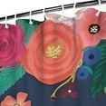 thumbnail image 2 of French Bulldog Dog and Flower Shower Curtain 72x84in ,Bathroom Decorative Shower Curtains Set with 12 Hooks,Modern Waterproof Washable Shower Curtain, 2 of 4