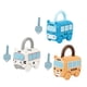 thumbnail image 4 of Juego de juguetes Montessori CUTICAT coche con cerraduras y llaves Estilo A, 4 of 7