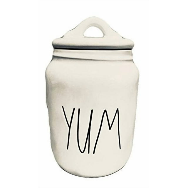 Rae Dunn Small Long Letter YUM Cookie Canister Jar