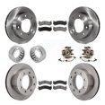 thumbnail image 1 of Transit Auto Front Rear Wheel Hub Bearing Assembly Disc Brake Rotors and Semi-Metallic Pads Shoe Kit (10Pc) for Car Chevrolet Silverado 2500 HD Suburban GMC Yukon XL with 9-1/2" Ring Gear - KBB-110041, 1 of 10