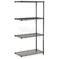 thumbnail image 3 of Nexel Black Epoxy, 4 Tier, Wire Shelving Add-On Unit, 30"W x 14"D x 74"H, 3 of 4