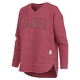 thumbnail image 2 of Women's Pressbox Crimson Oklahoma Sooners Westin Poncho V-Neck Pullover Sweatshirt, 2 of 3