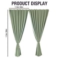 thumbnail image 5 of HUASHENG Outdoor Curtains For Patio 2 Panels Sticky Top & Back Tab Bottom Sun Blocking Windproof Rod Drapes For Gazebo/Porch, 5 of 5
