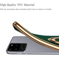 thumbnail image 3 of Designed for Samsung Galaxy S21 Ultra 5G Case 6.8 in 2021, Soft Silicone TPU Edge Plating Finger Ring Holder Kickstand Shockproof Protective Bumper Cover Cases - Green, 3 of 14