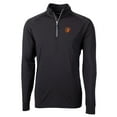 thumbnail image 2 of Men's Cutter & Buck  Black Baltimore Orioles Adapt Eco Knit Stretch Recycled Quarter-Zip Pullover Top, 2 of 3