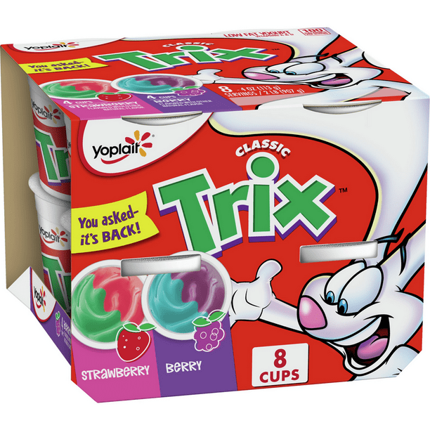 Yoplait Low Fat Kids Yogurt, Berry & Strawberry Variety Pack, 8 ct, 32