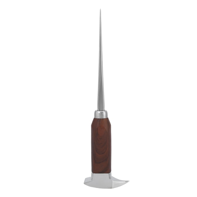 Picahielos de acero inoxidable con mango de madera, herramienta de camarero para bares y restaurantes, punta única larga