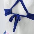 thumbnail image 4 of Aayomet Swimsuit for Women Leopard Pattern Splicing Swimsuit New Sexy Leaky Back (Navy, M), 4 of 4