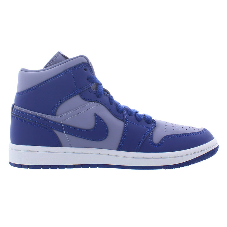 Nike Air Jordan 1 Mid Se L Womens Shoes Size 7, Purple/Deep Royal Blue
