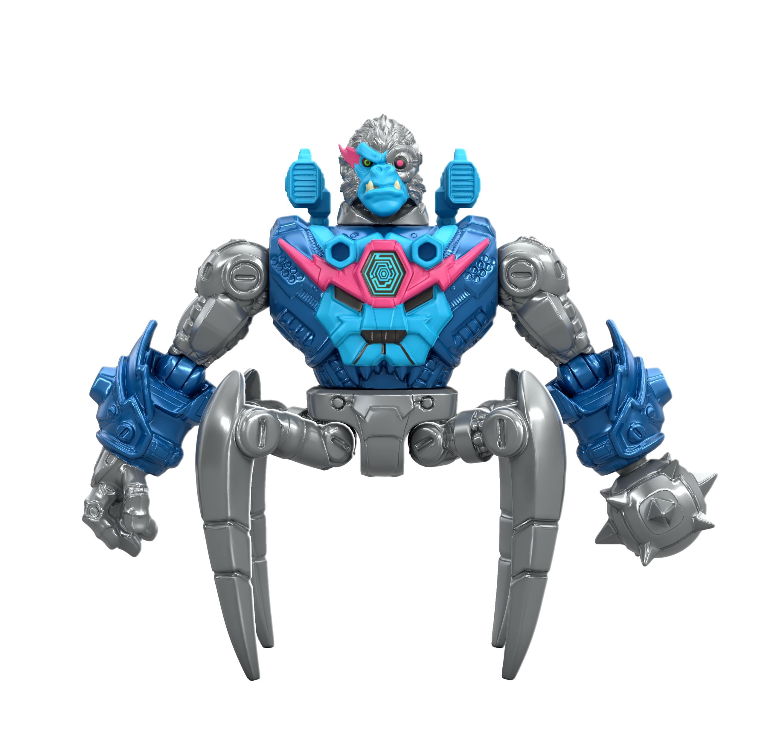 MrBeast Lab Hybrids Mega pack, Reveal Different Hybrid Parts to Create 4 Mix & Match Figures, Ages 5+