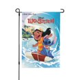 thumbnail image 1 of Bandera de jardín de doble cara con diseño de Stitch, ideal para decoración navideña al aire libre., 1 of 8