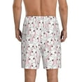 thumbnail image 3 of Kdxio Cute Rabbit Print Mens Sleep Shorts Bottoms Soft Comfy Pajama Wear Pants with Drawstring Pockets, 3 of 7
