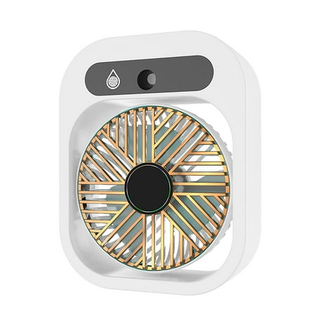 

Desktop Fan With Cool Air Misting Humidifiers USB Charge Foldable For Home Offic