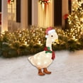 thumbnail image 6 of Christmas Decorations, Christmas Scarf Lights Outdoor Christmas Figure Set of 1 LED Acrylic Ducklings Garden Light-Up Holiday Decoration Big Christmas Ornament Christmas Ornament, 6 of 9