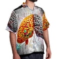 thumbnail image 2 of Mathematical Engineering Men's Short Sleeve Button Down Spread Collar Beach Shirts, 2 of 6