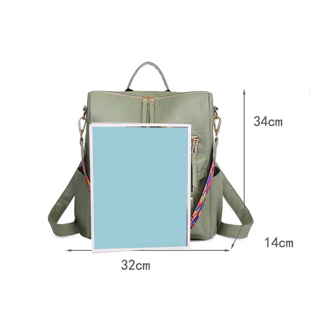 2772 Backpack Purse PU Leather Anti-theft Casual Shoulder Bag Convertible Amazon.com: CHERUTY Women Backpack Purse PU Leather Anti  main image 2