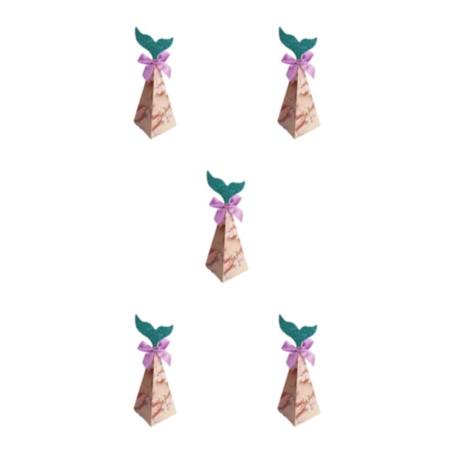 Wosthever Cajas de embalaje de sirena de 20 bolsas - Recubrimiento de polvo brillante de doble cara sin derramar polvo Decoraciones de de postre Type2 NO2