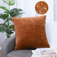 thumbnail image 2 of Unique Bargains Soft Water Repellent Throw Pillow Covers Burnt Orange 16"x16", 2 of 8