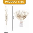 thumbnail image 2 of 16 Pcs Christmas Tree Picks and Sprays,Champagne Gold Glitter Curly Branches,13.78 Inches Long Aritificial Stems Ornaments,Bride Pearl Bouquet Decorative Sticks,Sparkling Wedding Scenery Decoration, 2 of 6