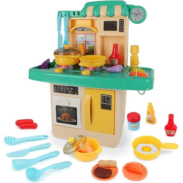 Kids Kitchen Pretend Play Kitchen Toys Role Play for Toddlers