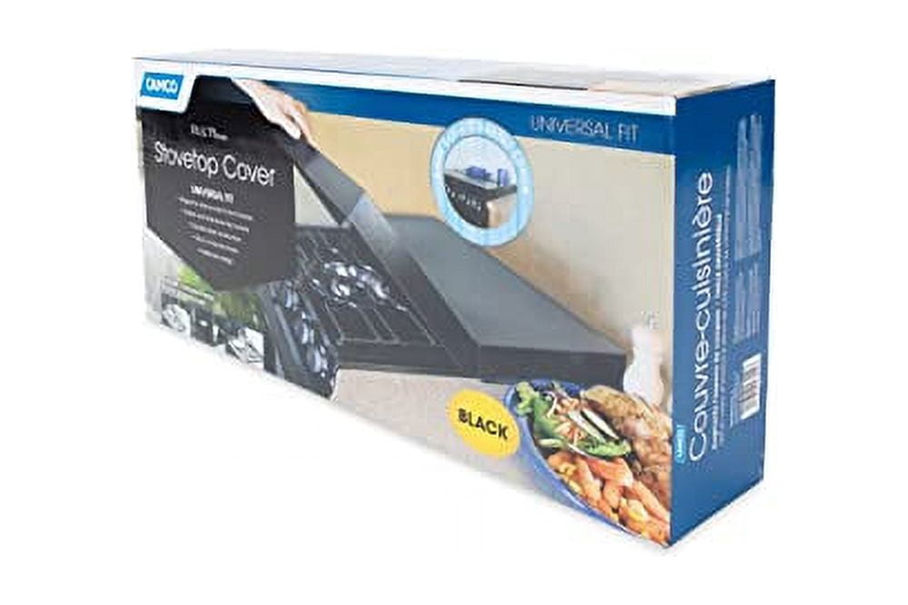 Camco 43554 Universal Fit RV Stove Top Cover Black