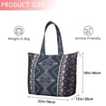 thumbnail image 4 of Black Geometric Striped Pattern Travel Tote Bags for Women Carry On,Large Weekender Bags for Women Travel,Multi Functional Duffle Bag for Work,Shopping,Sports, 4 of 5