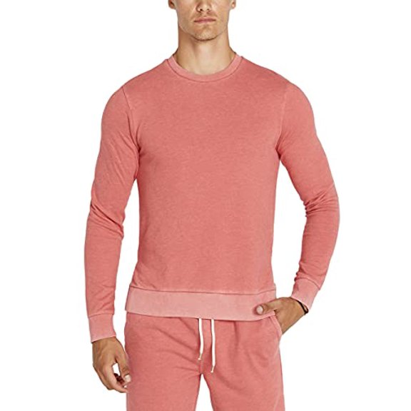 Buffalo David Bitton Men's Long Sleeve Sweatshirt, Chateau Rose, Large
