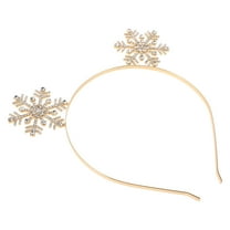 LOLIPPYY golden snowflake holiday headbands 1Set hairpiece accessories for winter season Christmas celebration