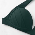 thumbnail image 4 of WREESH Womens Two Piece Swimsuit Halter Bikini Set High Cut Bikini Fashion Solid Bikini Push-Up Padded Swimsuit Set Beach Bathing Suit Olive Green, 4 of 6