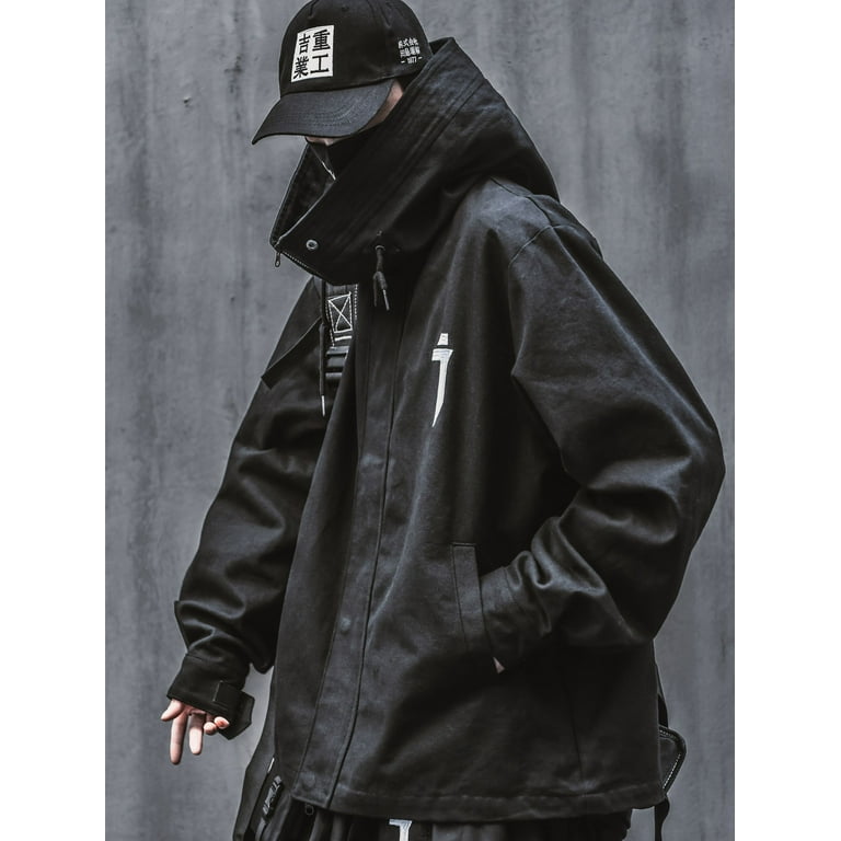 Niepce Inc Japanese Streetwear Kanji Black Men's Techwear