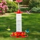 thumbnail image 3 of Comederos de plástico para colibríes para colgar al aire libre, diseño a prueba de hormigas y abejas, 6 puertos de alimentación, a prueba de fugas y fácil de limpiar, 3 of 5