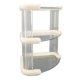 thumbnail image 1 of Organizador de Mostrador de Baño de 3 Niveles, Organizador de Esquina de Encimera de Baño Transparente, Estante de Almacenamiento de Esquina, Bandejas de Tocador, Soporte de, 1 of 7