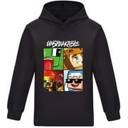 Kids Unspeakable Funny YouTube Gamer Pullover Hoodies for Boys and Girls Tees Tops Hoody T-Shirt